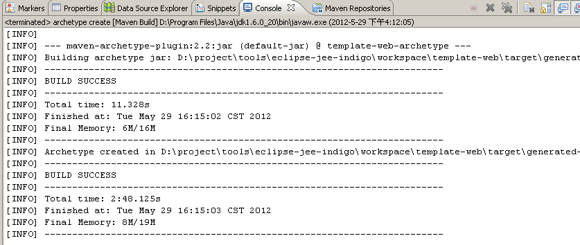 EclipseĴJAVA WEB-ģĿArchetype