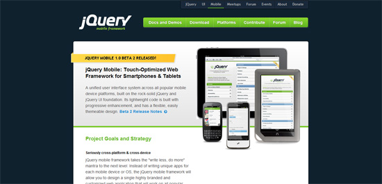 十个顶级Web移动开发JavaScript框架