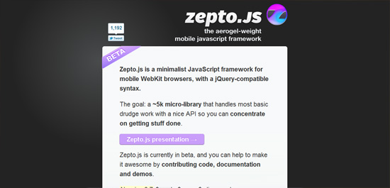 十个顶级Web移动开发JavaScript框架