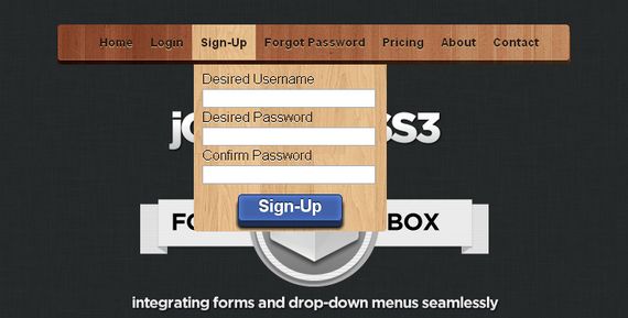 十 款简单精美的 jQuery/CSS3 表单