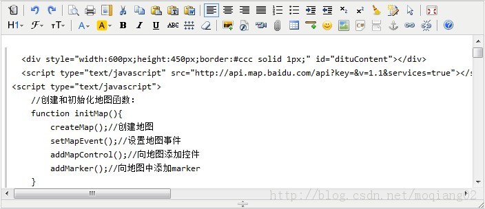��cms�Լ�kindeditor�в���ٶȶ�̬map�ķ���