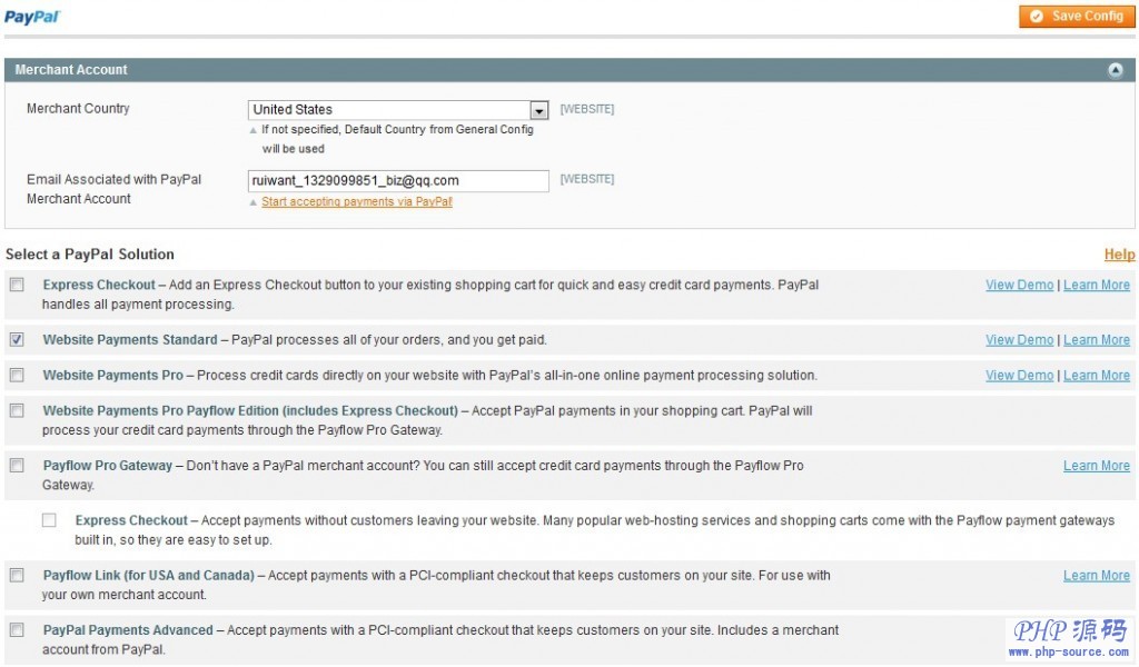 Magento Paypal Web Payment Standard��paypal��׼��������ô����