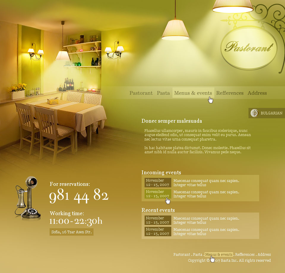 Pastorant_Restaurant_by_kpucu 55个 神奇的瑰丽华贵的网站布局(下)