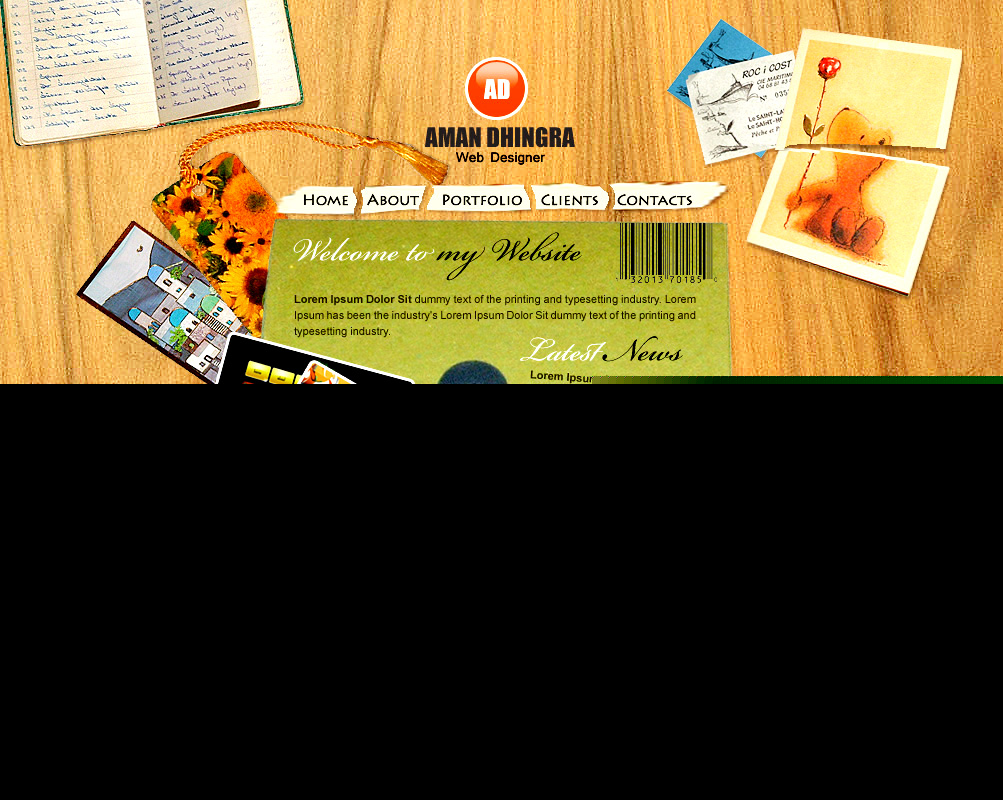 Junk_Design_by_amandhingra 55个 神奇的瑰丽华贵的网站布局(下)