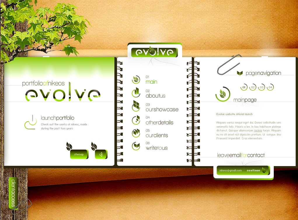 evolve_website_V2_by_Nikeos 55个 神奇的瑰丽华贵的网站布局(下)