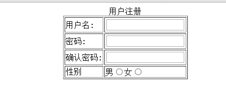(HTML)简略的用户注册界面