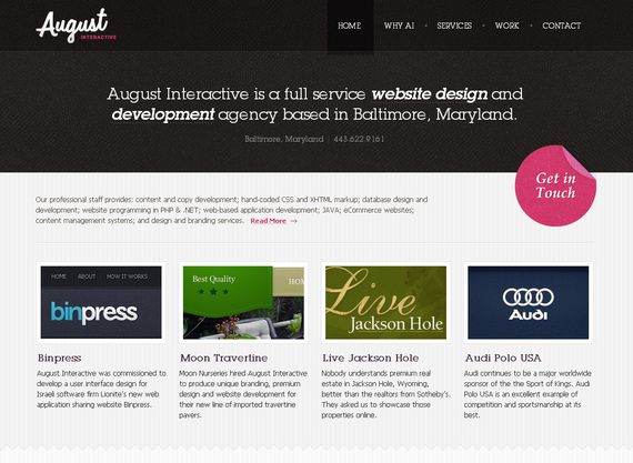 30个精美的容易网站