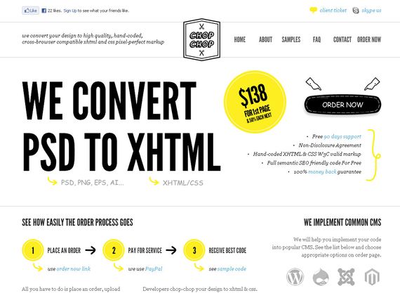 30个精美的容易网站