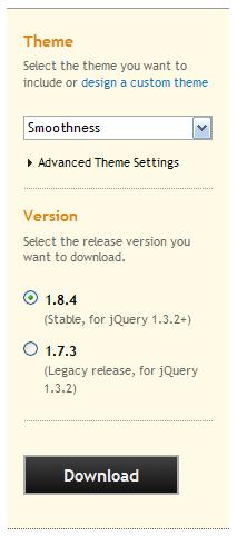 jQuery UI 运用不同Theme的办法