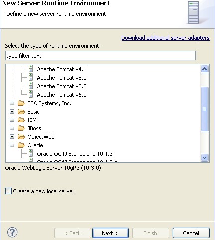 Eclipse配备weblogic 10(图文)