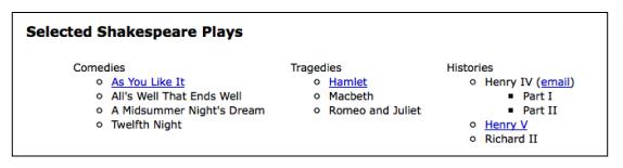 ������ѡ��Ԫ�ء�����5��Ϊ��Ŀ�б�����ʽ��Styling list-item levels��