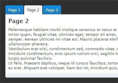 �����ʵ�õ�CSS3 Tab�˵�
