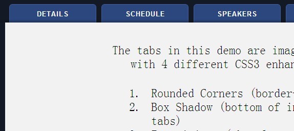 �����ʵ�õ�CSS3 Tab�˵�