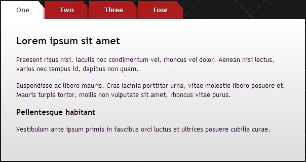 �����ʵ�õ�CSS3 Tab�˵�