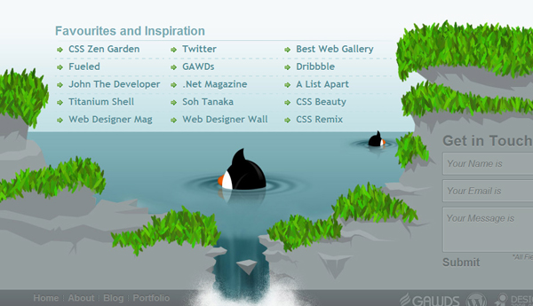 30 硕大无比的时尚Web页脚布局