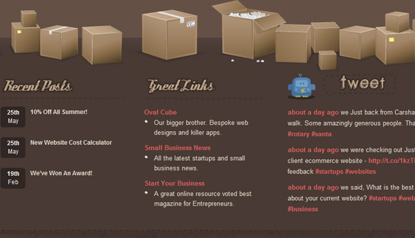 30 硕大无比的时尚Web页脚布局