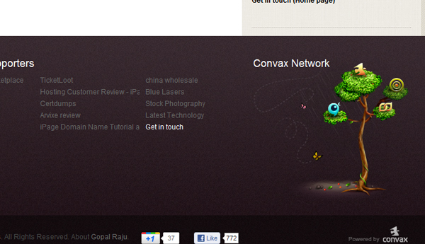 30 硕大无比的时尚Web页脚布局