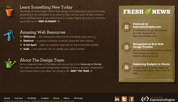 30 硕大无比的时尚Web页脚布局