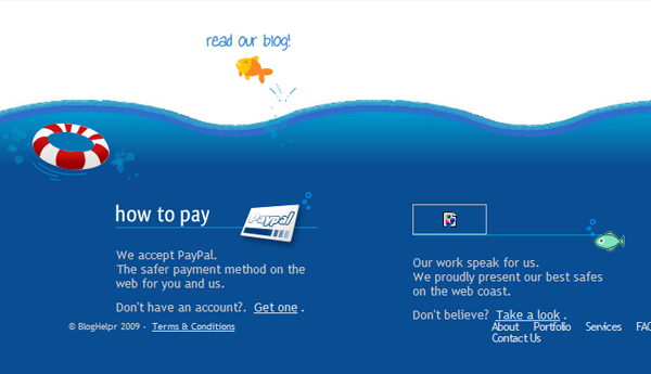 30 硕大无比的时尚Web页脚布局