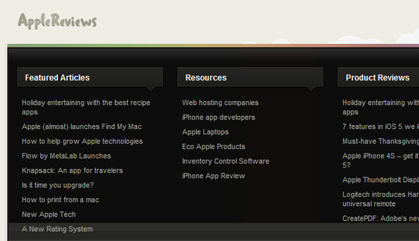 30 硕大无比的时尚Web页脚布局