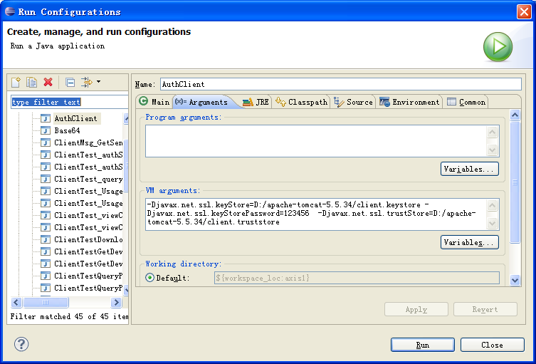 Axis web service ֤֤CLIENT-CERT