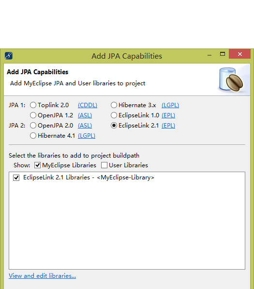 OPENJPA施用JPA规范