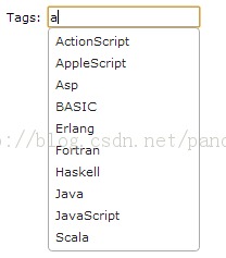 仿百度搜寻自动输入提示功能JQuery Autocomplete