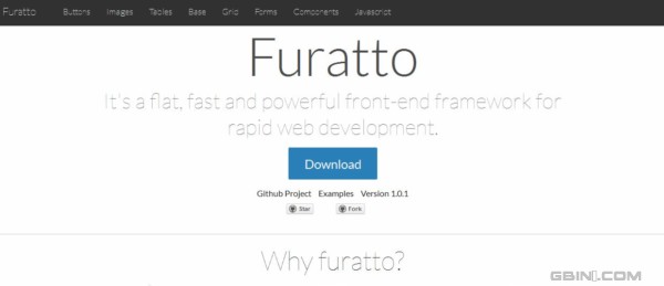 兑现Flat UI效果的前端框架 - Furatto