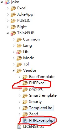 ThinkphpPHPExcelйܽ