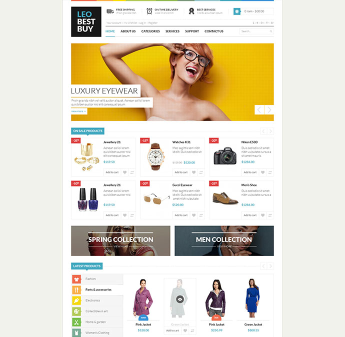 50+ ��Ӧʽ��Prestashop��������