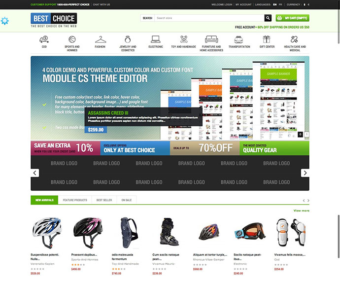 50+ ��Ӧʽ��Prestashop��������