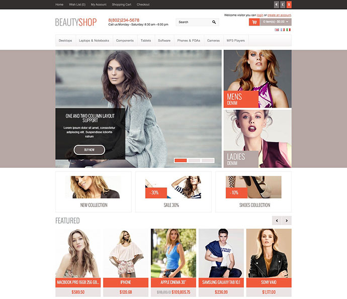 50+ ��Ӧʽ��Prestashop��������