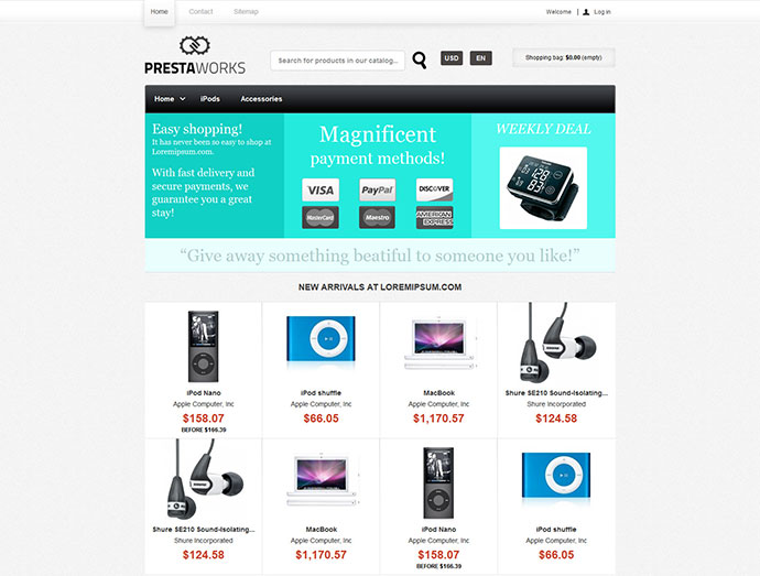 50+ ��Ӧʽ��Prestashop��������