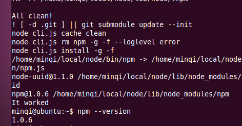 ����npm��1.0.6