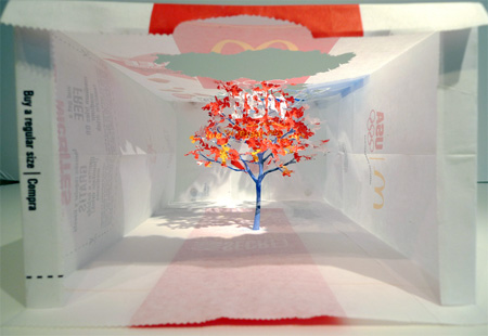 �����д�����΢��ֽ����(paper bag tree)���