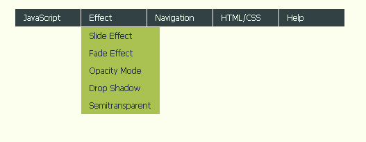 jquery ˵- sub menu
