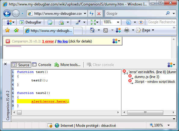 ie 调试器,相仿firebug