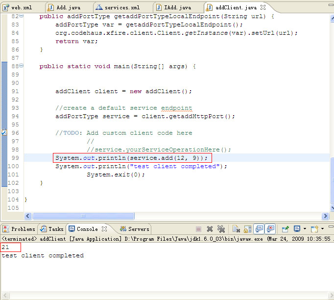 Myeclipse6.5��ʹ��XFire����WebService�ļ�����