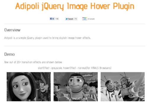 ����һ���������������ͼƬ������ЧjQuery��� - Adipoli