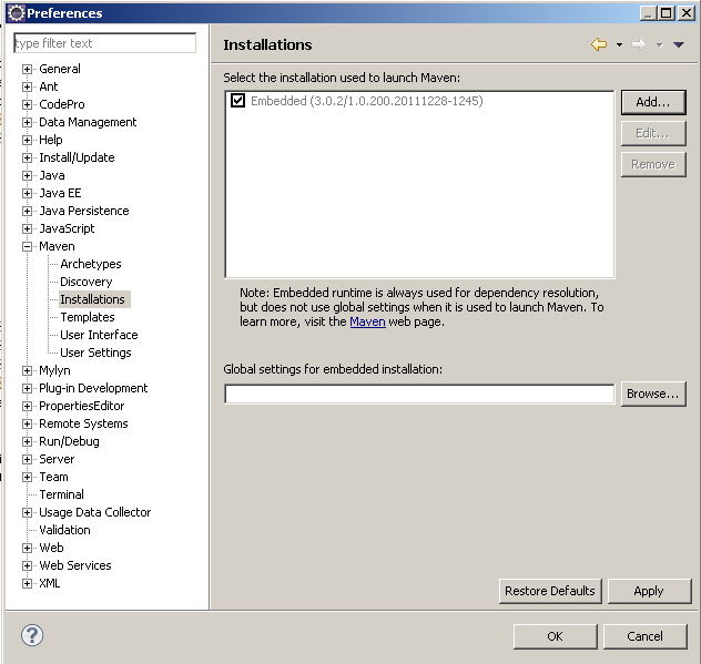 ��Eclipse����ĴJAVA WEB��������������-Maven Nexus