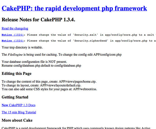 ʩ�� CakePHP ���ٴ��� Web վ��