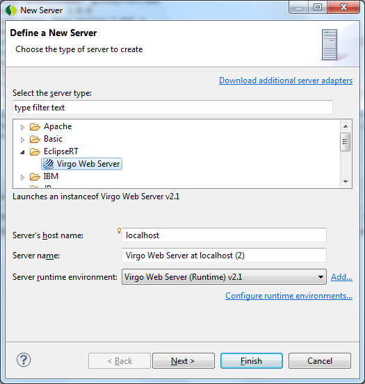 ����OSGi��Virgo Server������Spring webʵ��