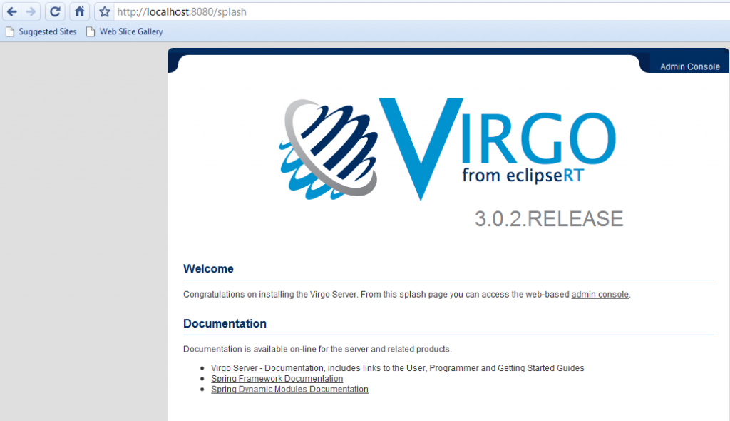 ����OSGi��Virgo Server������Spring webʵ��