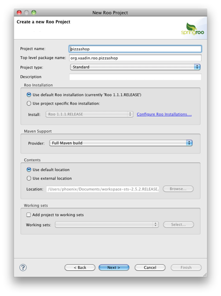 Ӧ��Spring Roo ��Vaadin���п���ԭ�Ϳ���