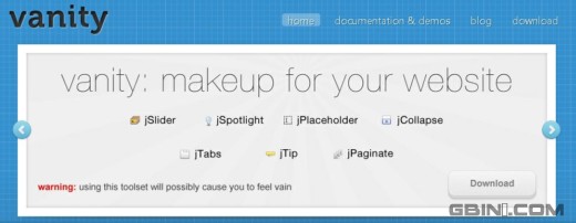 分享一套相助你优化开发web应用的jQuery插件集 - Vanity Toolset