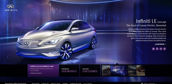 国外优秀网站:全世界30大汽车品牌网站设计欣赏