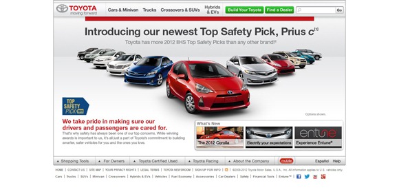 国外优秀网站:全世界30大汽车品牌网站设计欣赏