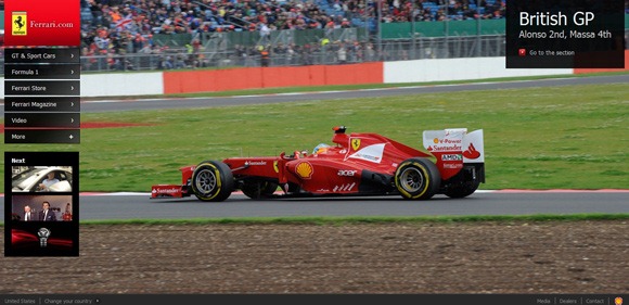 国外优秀网站:全世界30大汽车品牌网站设计欣赏