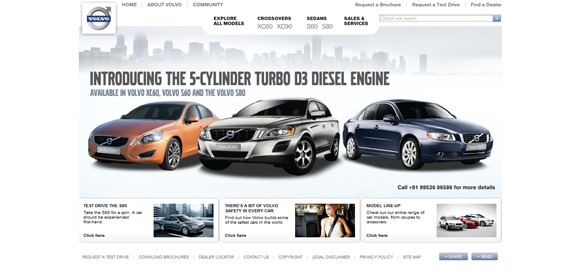 国外优秀网站:全世界30大汽车品牌网站设计欣赏