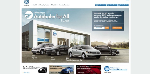 国外优秀网站:全世界30大汽车品牌网站设计欣赏